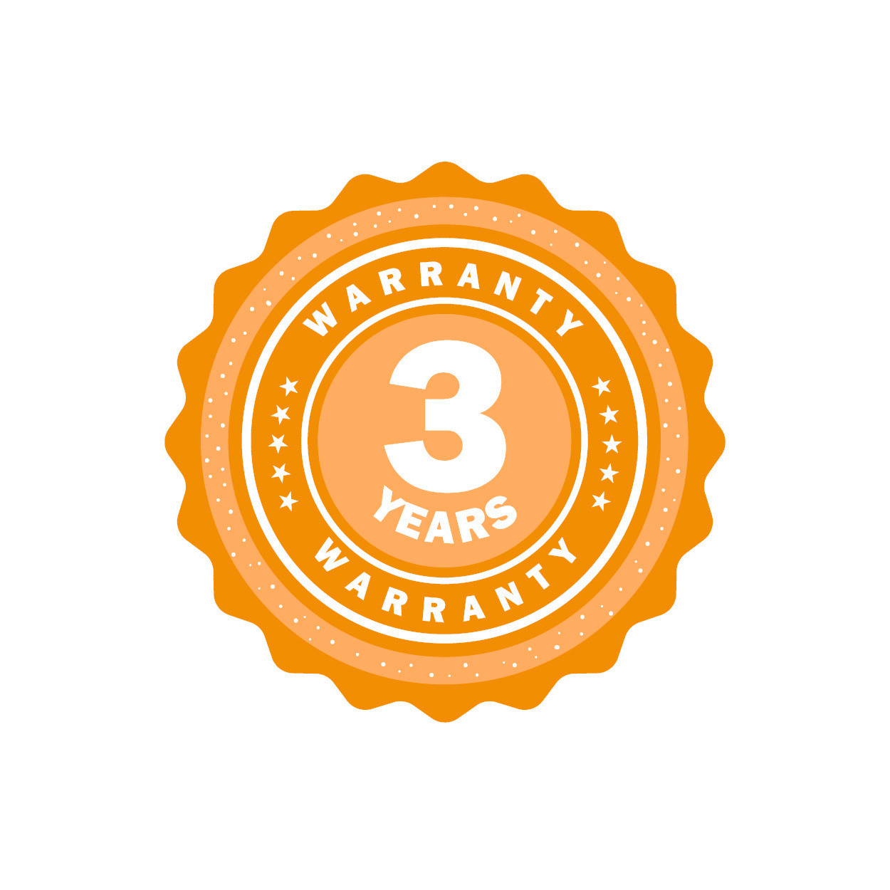 3 year warranty orange